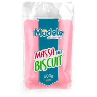 Massa De Biscuit Modele Cor 035 Pink Perolado 500g.