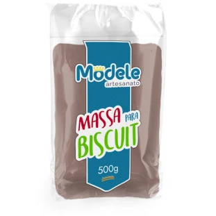 Massa De Biscuit Modele Cor 004 Marrom  500g.