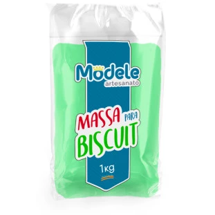 Massa De Biscuit Modele Cor 011 Verde Piscina 1Kg.