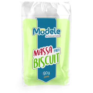 Massa De Biscuit Modele Cor 015 Verde Limão  90g.