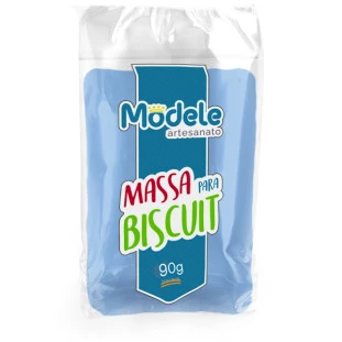 Massa De Biscuit Modele Cor  016 Azul 90g.