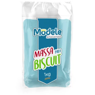 Massa De Biscuit Modele Cor 020 Azul Celeste  1Kg.