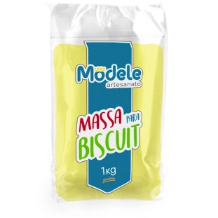 Massa De Biscuit Modele Cor 021 Amarelo 1Kg.