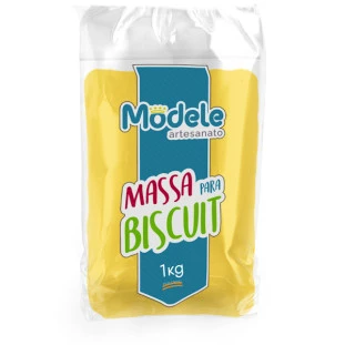 Massa De Biscuit Modele Cor 022 Amarelo Ouro 1Kg.