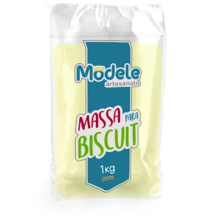 Massa De Biscuit Modele Cor  025 Amarelo Claro 1Kg.