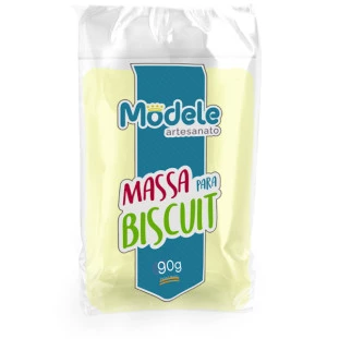 Massa De Biscuit Modele Cor  025 Amarelo Claro 90g.