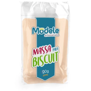 Massa De Biscuit Modele Cor 027 Laranja Perolado 90g.