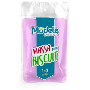 Massa De Biscuit Modele Cor  031 Violeta Perolado 1Kg.