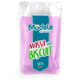 Massa De Biscuit Modele Cor  031 Violeta Perolado 90g.