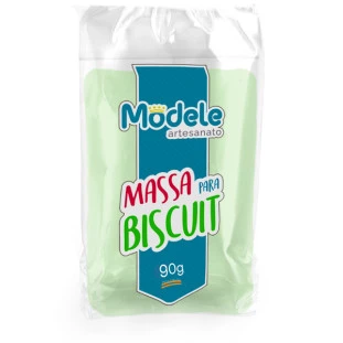 Massa De Biscuit Modele Cor 046 Verde Perolado Claro  90g.