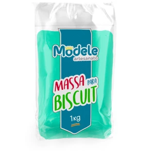 Massa De Biscuit Modele Cor 050 Verde Petroleo  1Kg.