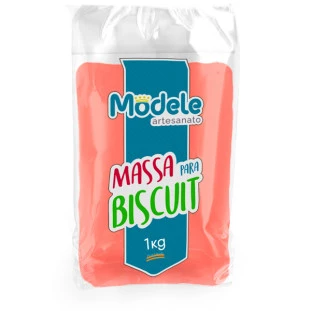 Massa De Biscuit Modele Cor 052 Vermelho Perolado  1Kg.