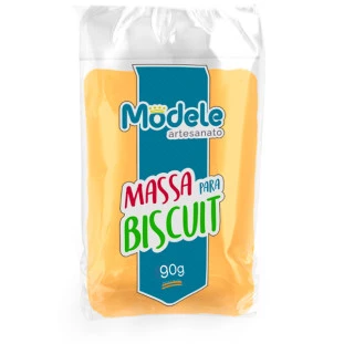 Massa De Biscuit Modele Cor 057 Amarelo Fluor  90g.