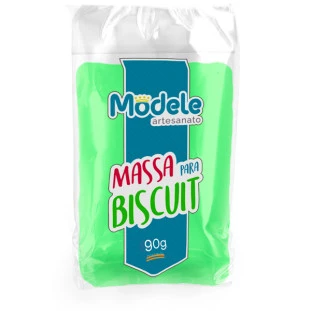 Massa De Biscuit Modele Cor  060 Verde Fluor 90g.