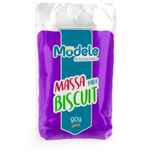 Massa De Biscuit Modele Cor  061 Violeta Neon 90g.