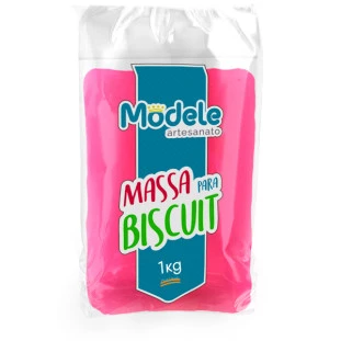Massa De Biscuit Modele Cor 062 Vermelho Neon  1Kg.